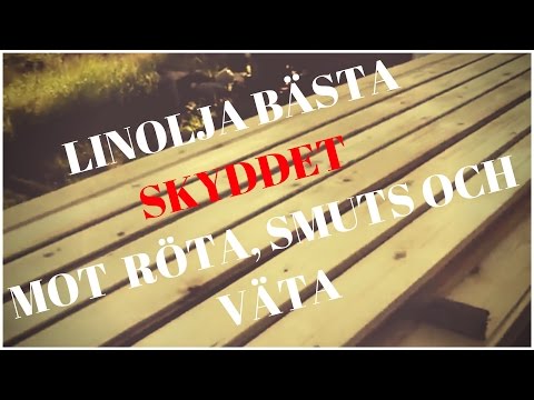 Linoljar in trät för skydd mot väta  och tvättar med tvättnötter