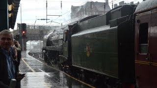 preview picture of video 'BR 70013 Oliver Cromwell - The Fifteen Guinea Special, Longsight-Carlisle. 11/8/13.'