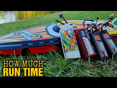 Run Time Tested Proboat Sonicwake V2 Lipo Battery Options