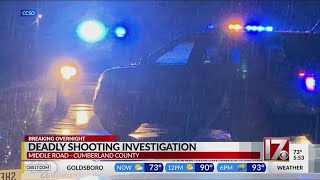 Cumberland County Sheriff's Office investigating fatal shooting