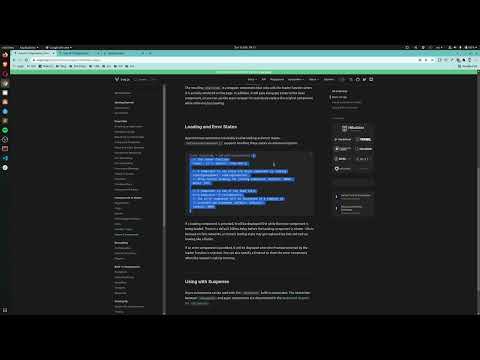 Reading the new VueJs.org docs LIVE! - Part 24 - Async Components