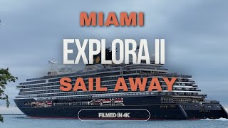 Explora II Cruise Ship Miami Sail Away | Beach Views