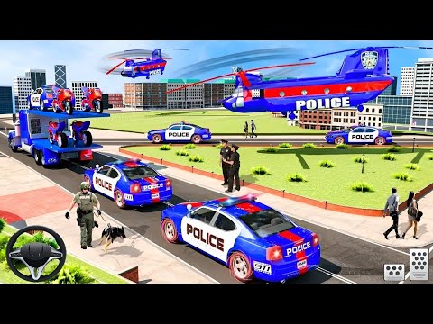 Police Vehicle Transport Truck Sim - Police Transport Car Parking - Android GamePlay