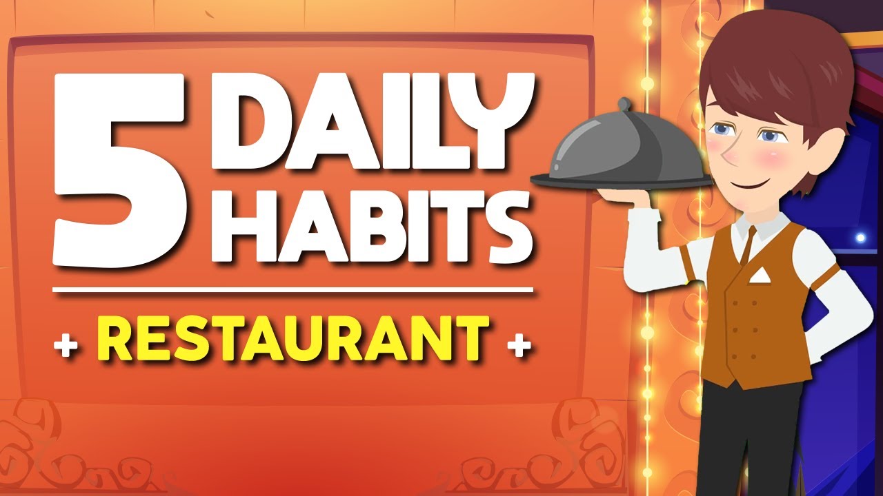 5 Daily Habits To Improve Your English | At The Restaurant - YouTube video featuring the word dismiss