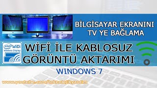 Bilgisayar Ekranını Tv ye Bağlama Wifi ile Kablosuz Görüntü Aktarma.Bilgisayarı televizyona bağlama