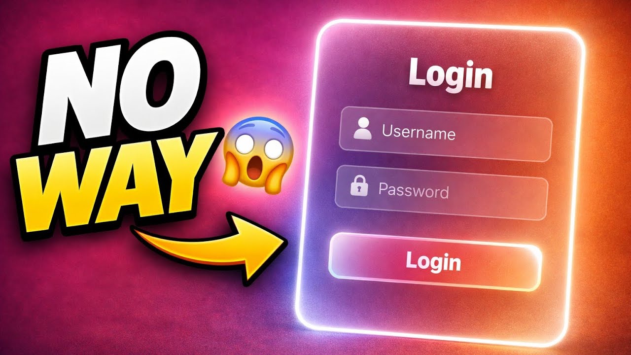 This CSS Login UI Looks INSANE 😳 (Pure HTML & CSS) | #css #frontend #htmlcss 