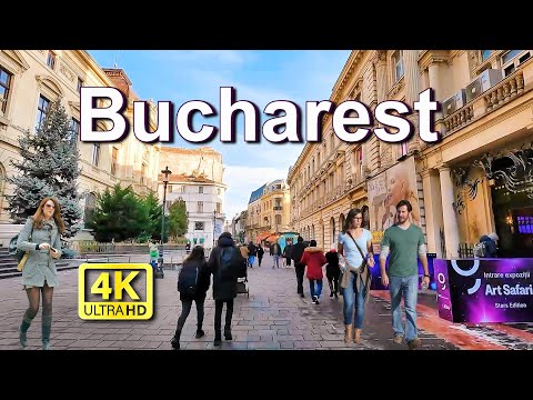 Bucharest, Romania 🇷🇴 in 4K: A Walking Tour Through the Heart of Its Enchanting Streets