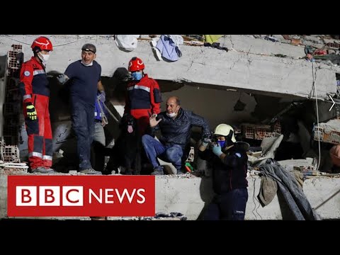 土耳其和希臘島國絕望地尋找失蹤的災民 - BBC News (Desperate search for missing victims of earthquake in Turkey and Greek islands - BBC News)
