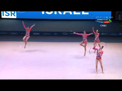 World Cup Baku 2019 AA   Israel 3 Hoops + 2 Clubs