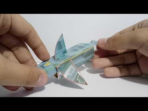 Foldabots Papercraft Review Alona. (Papertoy Dolphin Robot Origami Transform Papercraft)