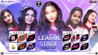 ASIAN GIRLS INTERNATIONAL | INDIAN LEAGUE STAGE GROUP AXC | GIRLS FREE FIRE ESPORTS LIVE 🔥