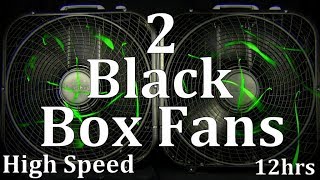 2 Black Box Fans High Speed 12hrs &quot;Sleep Sounds&quot; ASMR