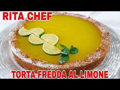 TORTA FREDDA AL LIMONE🍋RITA CHEF | Senza forno, senza uova e senza latte.