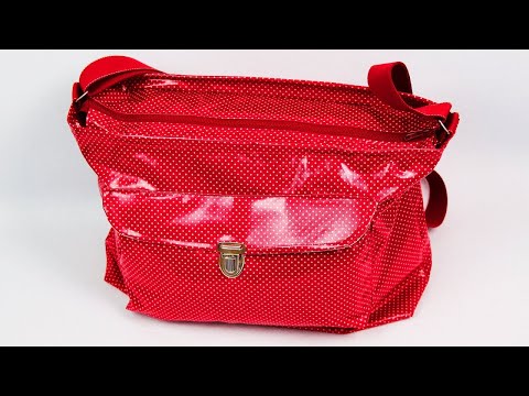 Tasche mit Reißverschluss nähen | mit Aussentasche und Innenfächern | Tasche Luzern