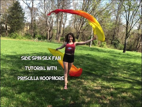 Side spin silk fans tutorial