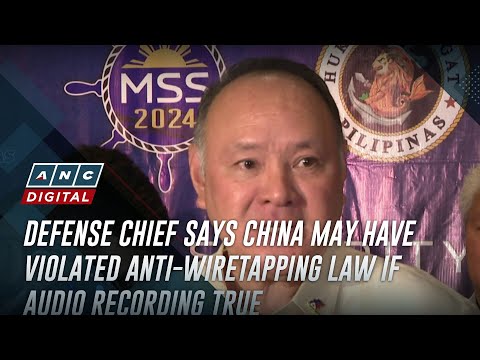 Defense chief says China may have violated Anti-Wiretapping Law if audio recording true