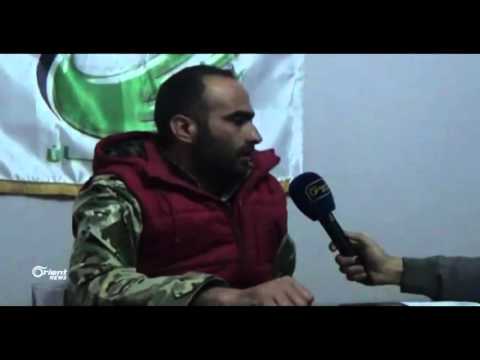 مقابلة تلفزيونية مع الملازم أول بلال مروان قائد حركة بيان للحديث عن عملية عسكرية تمت في منطقة جبلة
