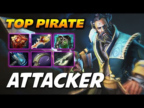Attacker Kunkka WTF BUILD? - BEST PIRATE EVER! - Dota 2 Pro Gameplay
