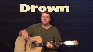Drown (Front Porch Step) Easy Guitar Lesson How to Play Tutorial