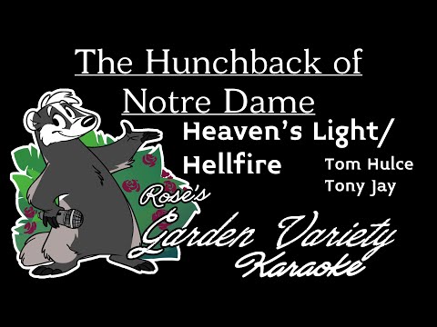 The Hunchback of Notre Dame (Tom Hulce, Tony Jay)- Heaven's Light/Hellfire [Karaoke] (With Backing)