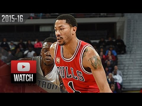 Derrick Rose Full Highlights at Pistons (2016.01.18) - 20 Pts