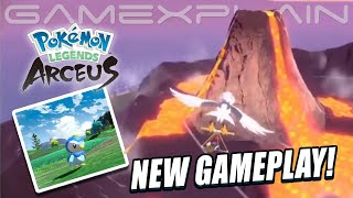 New Pokémon Legends Arceus Gameplay Revealed in Japanese Ad! (Volcanic Island!)