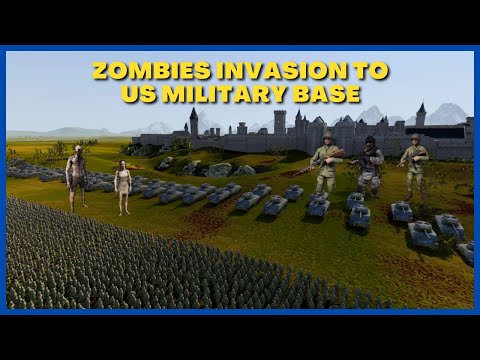 USA MILITARY BASE 1,500,000 ZOMBIES INVASION - Ultimate Epic Battle Simulator 2 | UEBS 2