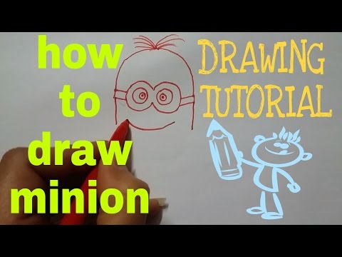 How to draw minion bob step by step