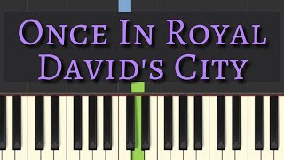 Easy piano tutorial: Once in Royal David's City, with free sheet music