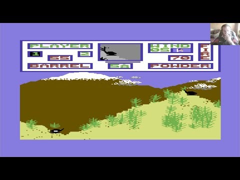 Lukozer Retro Game Review 408 - Artillery Duel - Commodore 64