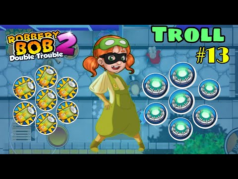 Robbery Bob 2 Troll : Cassie Costume - Use 100 Energy Drink - Teleportation Mine Part 13