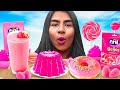 24 HOURS EATING ONLY PINK FOODS