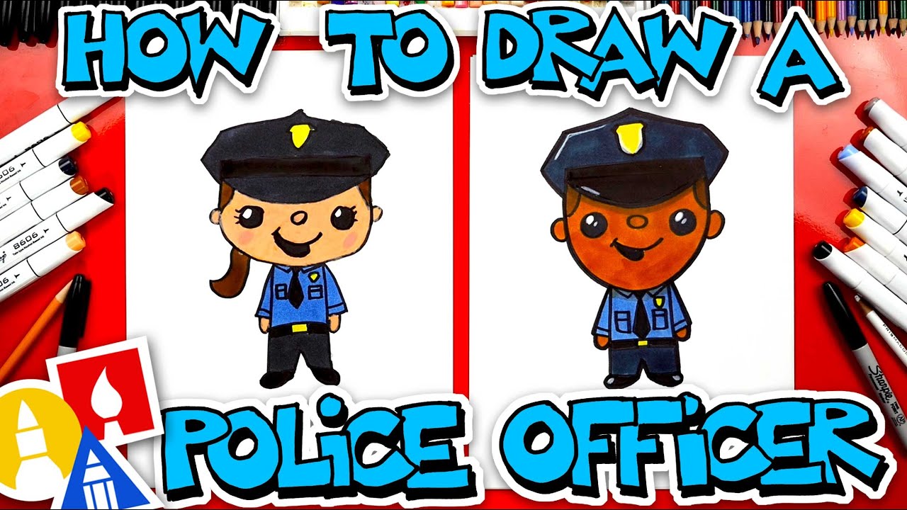 How To Draw A Police Officer #69