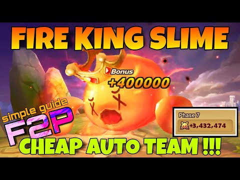 CHEAP FIRE KING SLIME TEAM !!! SUMMONERS WAR