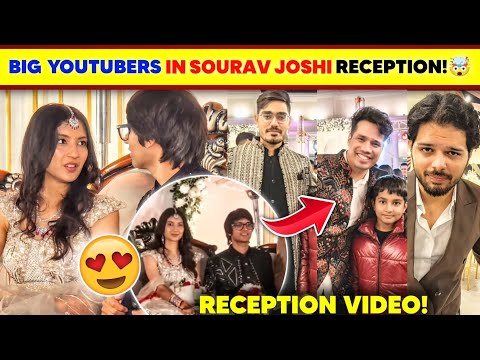 OMG!🤯 Youtubers In Sourav Joshi Vlogs Wedding Reception😱| Sourav Joshi Reception Video |Sourav Joshi