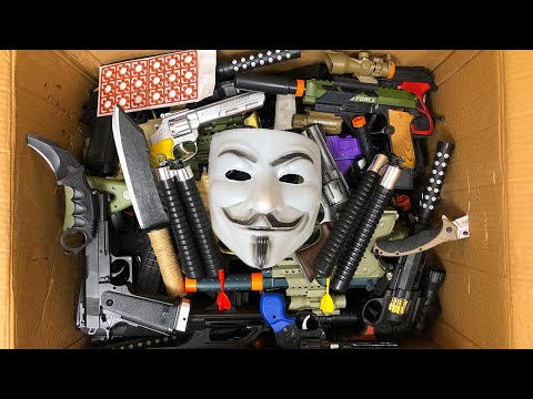 Hacker Toy Gun Box !! Explosives and Dangerous Toy Weapons - Box full of Toy Guns