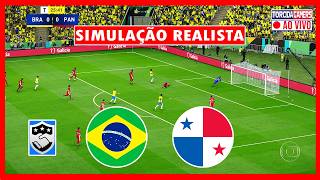 BRASIL X PANAMÁ AO VIVO COM IMAGENS | AMISTOSO INTERNACIONAL 2026 | ASSISTA AGORA SIMULAÇÃO