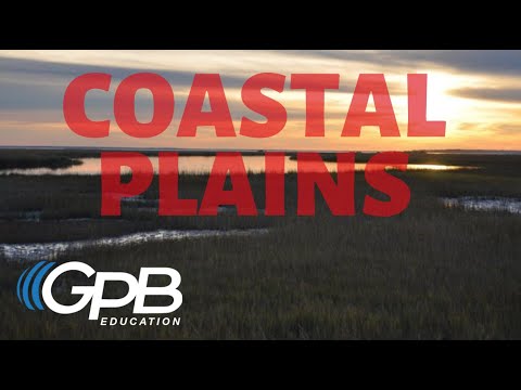 What is a broad coastal plain?