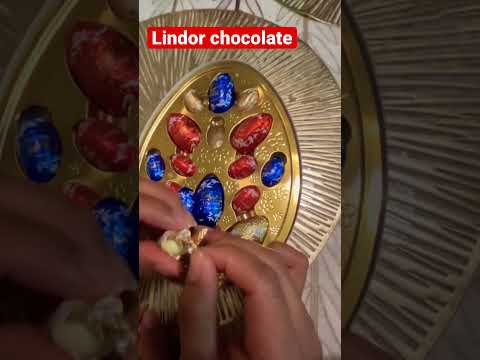 Lindor assorted chocolate  truffle 🍫 eggs  #shorts  #asmr
