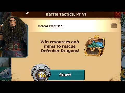 Defeating fleet 116/Dragons rise of Berk
