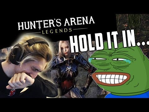 xQc can't hold in his laughter at TTS Donos! | Hunter's Arena Legends (Part 1) | xQcOW