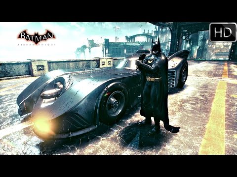 Batman Arkham Knight: 1989 Batmobile Free Roam Gameplay HD