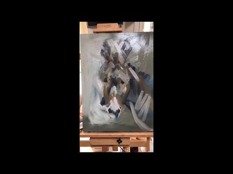 Thumbnail of Pete - painting a donkey in oils
