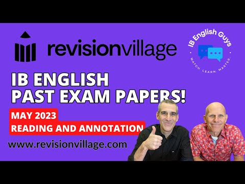 IB English A: Past Paper 1 - May 2023 - Podcast Transcript
