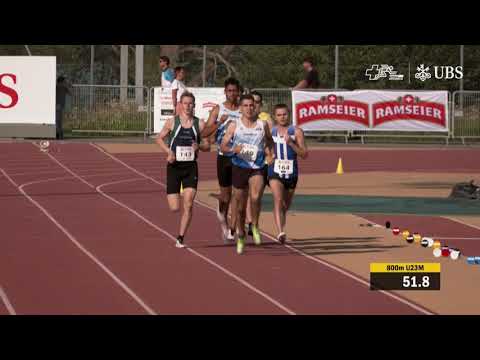 SM U20 / U23 Nottwil 2021 - 800m U23 Männer Vorlauf 1. Serie