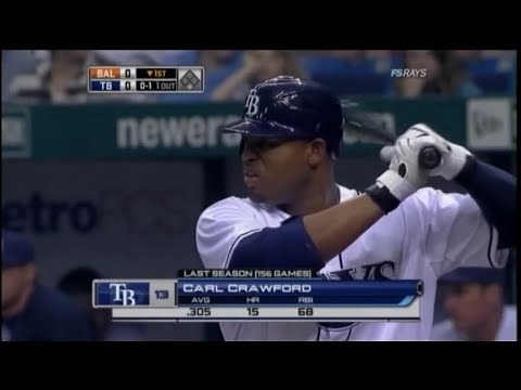 Baltimore Orioles @ Tampa Bay Devil Rays - April 6, 2010 - Carl Crawford, James Shields