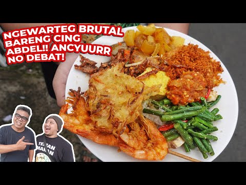 BRUTAL DI WARTEG BARENG CING ABDEL. HARUSNYA MURAH JADI MAHAL 😅