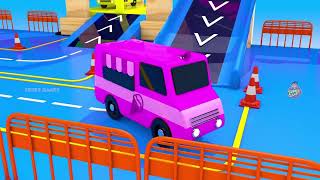 Big Giant Wheel Toy Street Vehicles Multi Level Parking | Learn Street Vehicles Names & Sounds 2023