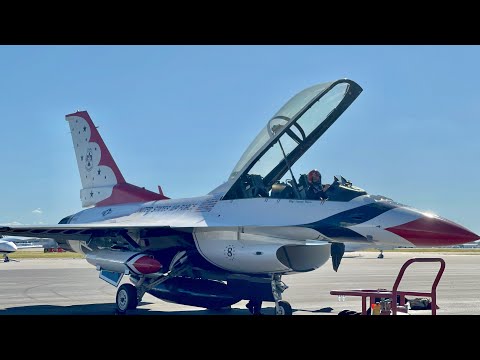 USAF Thunderbirds 7 & 8 Arrival Highlights for the 2022 Orlando Air & Space Show