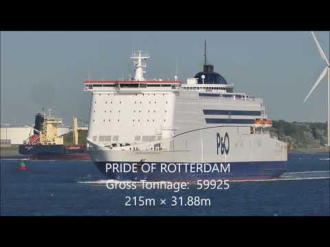 Shipspotting Port of Rotterdam Netherlands FHD Stena Line P&O Cosco Shipping Tanker